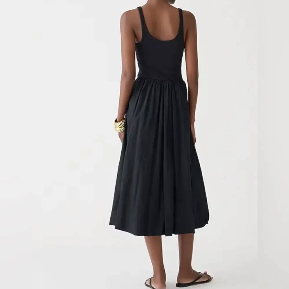 J.Crew Fitted tank dress with poplin bubble skirt NWT Size XXS